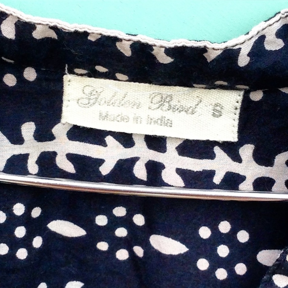 Golden Bird Abstract Tribal Print Pattern Shirt T… - image 5